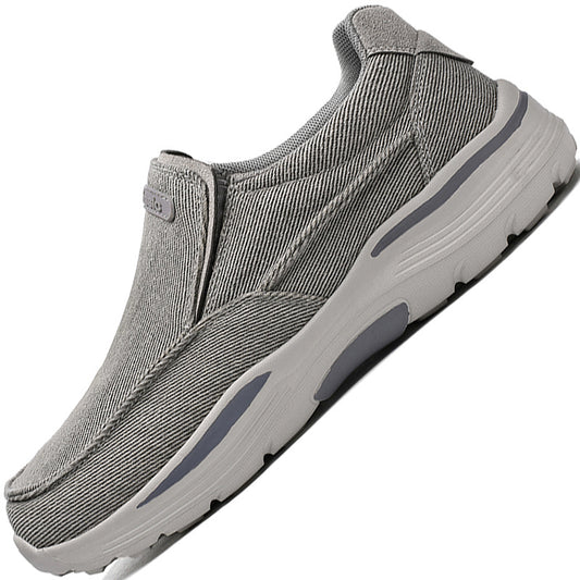 Men's Linen Slip On Walking Shoes Breathable Lightweight Loafers