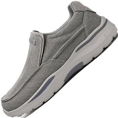 Men's Linen Slip On Walking Shoes Breathable Lightweight Loafers