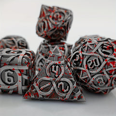 7pcs Metal Polyhedral Dice Set Christmas Gift
