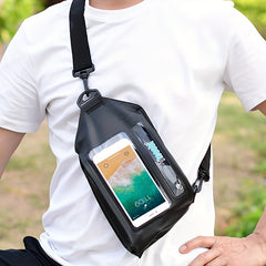 Waterproof Chest Bag Crossbody Backpack for Water Sports IPX8 Rated