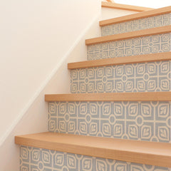 Nordic Style Adhesive Stair Stickers - Waterproof Tile Patterns