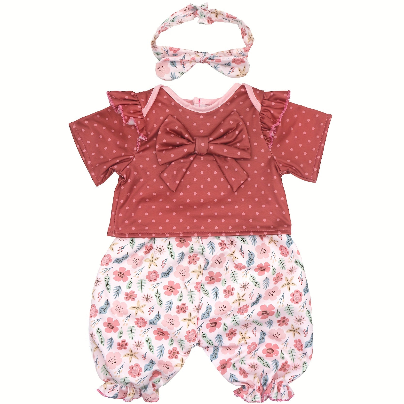 20 22 Inch Doll Clothes 50 Recycled Brick Red Outfits Set