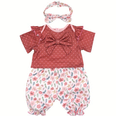 20 22 Inch Doll Clothes 50 Recycled Brick Red Outfits Set