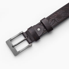Casual Vintage Business Style Leather Belt