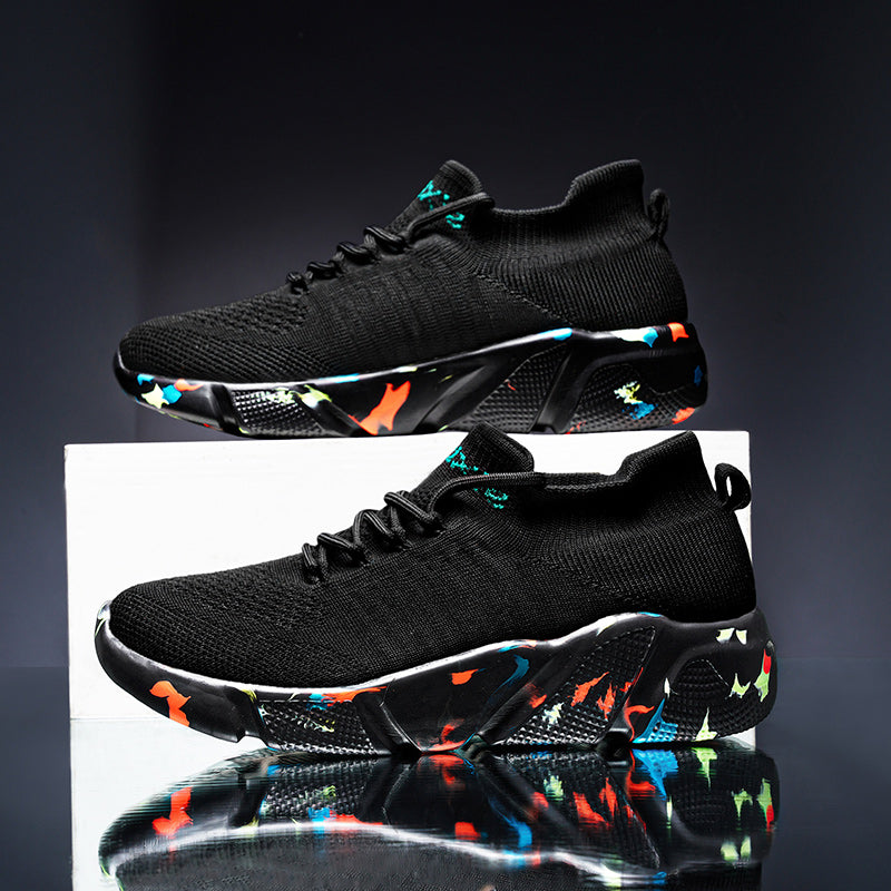 Men's Chunky Sneakers with Mesh Front