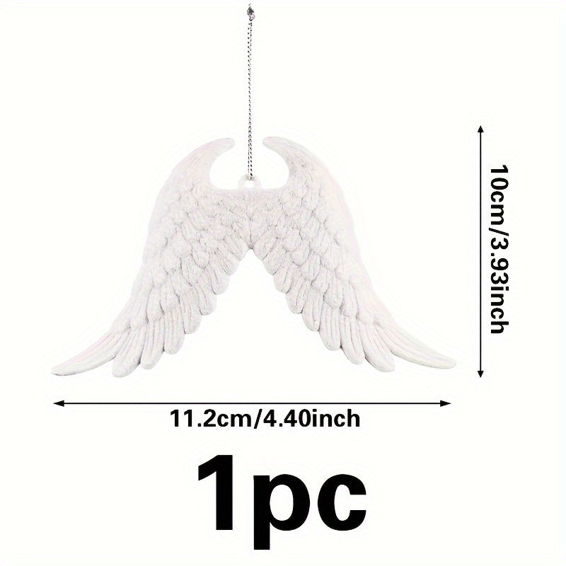 Angel Wing Resin Christmas Tree Ornament For Family Party Decor