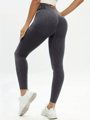 3pk High Waist Letter Print Yoga Leggings Butt Lifting Seamless Pants