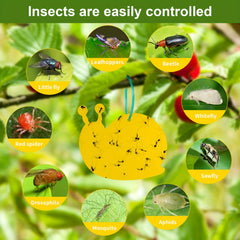 51pcs Yellow Sticker Fly Catcher Mosquito Trap Waterproof Adhesive