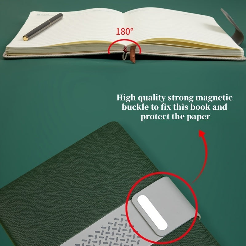 Customizable A5 Business PU Leather Notebook Soft Cover 100 Pages Horizontal Lin