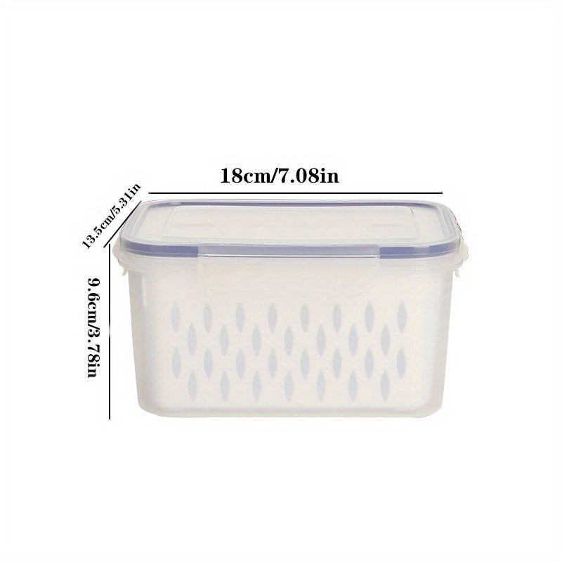Fresh Keeping Box Refrigerator Food Sub Box With Drain Basket