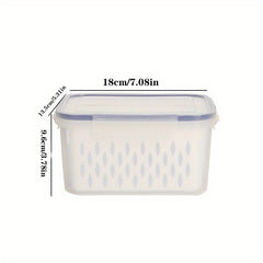 Fresh Keeping Box Refrigerator Food Sub Box With Drain Basket