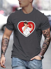 Love Gesture Graphic Tee for Men | Casual & Comfy T-Shirt for Summer