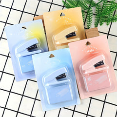 1PC Cartoon Mini Acrylic Stapler Portable Multifunctional Stapler
