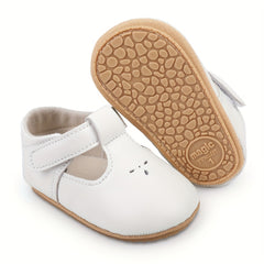 Baby Girls Leather Princess Shoes Soft Crib Prewalker Shoes