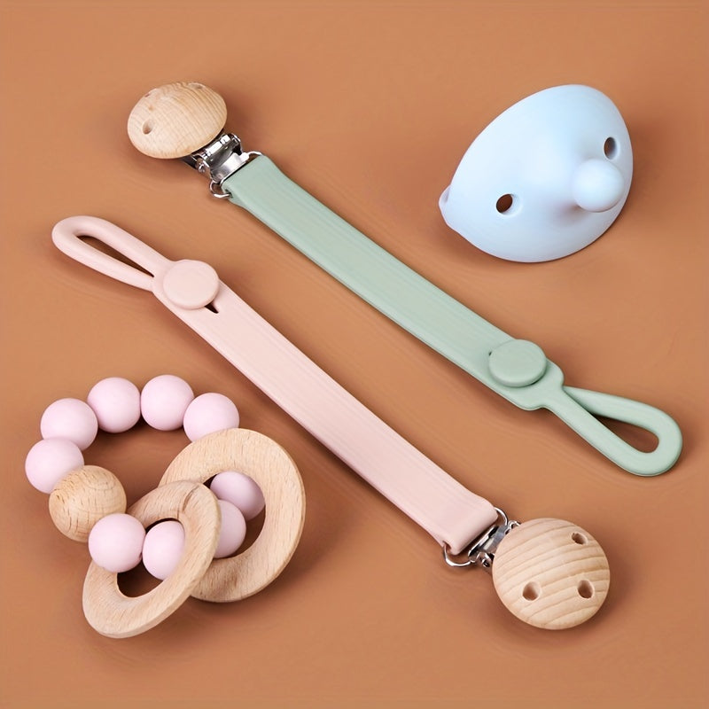Baby Pacifier Chain Anti-loss Strap Silicone Teether Chain Holder