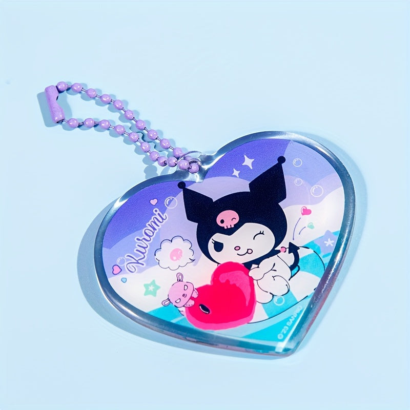 Cartoon Cat Dog Bag Acrylic Keychain