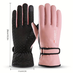 Warm Windproof Waterproof Skiing Gloves