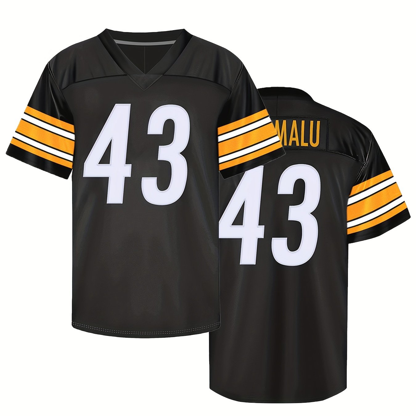 Men's American Football Jersey V Neck Short Sleeve