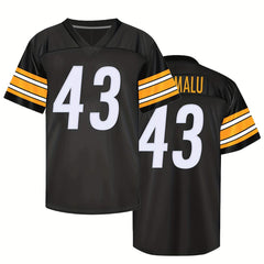 Men's American Football Jersey V Neck Short Sleeve