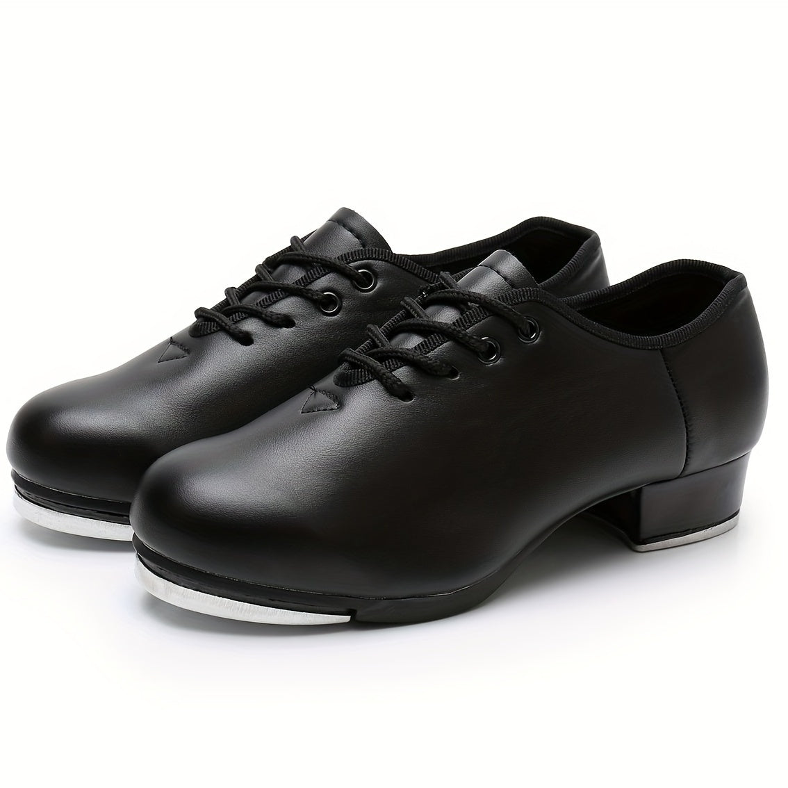 Women's Jazz Tap Dance Shoes Lace Up Split Sole Shoes