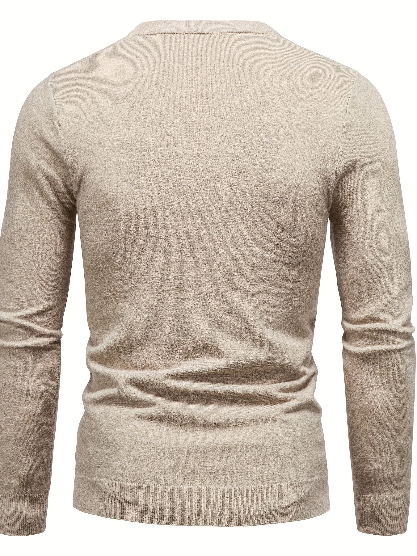 Grandpa Print Men's Casual Warm Mid Stretch Crew Neck Pullover Sweater
