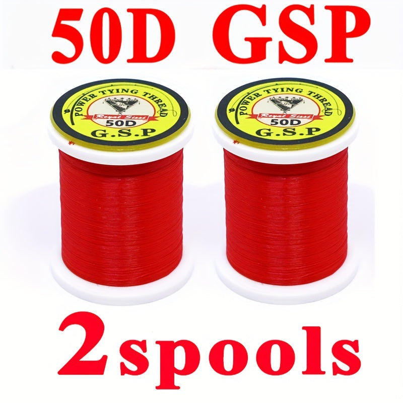 2 Spools 50D Fly Tying PE Line Ultra Strong Fishing Material
