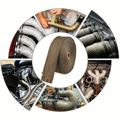 4FT Motorcycle Turbo Manifold Exhaust Wrap with Stainless Steel Ties