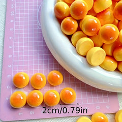 10 Mini Bread Resin Models Mixed Colors ABS No Electricity Needed