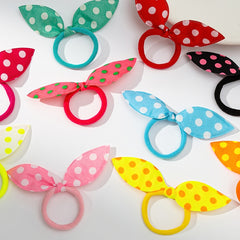 10pcs Girls Rabbit Ear Hair Tie Hair Rope Hair Ring Hair Accessories