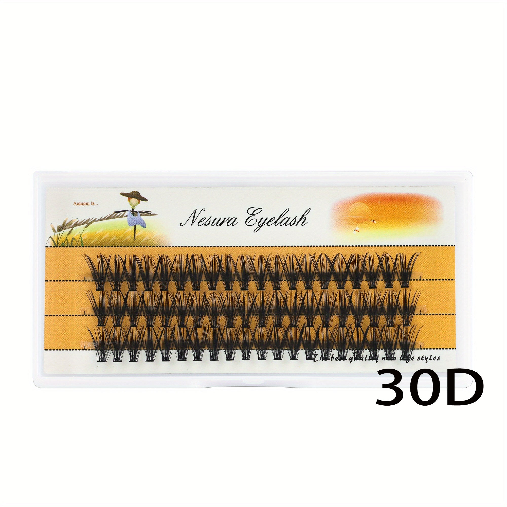 Natural Curling Individual Cluster Eyelash Extensions for Personal Use