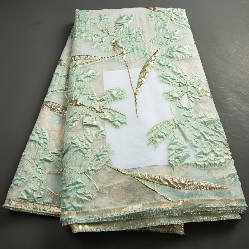 African Lace Fabric French Gild Jacquard Brocade for Wedding Party Dresses Sew