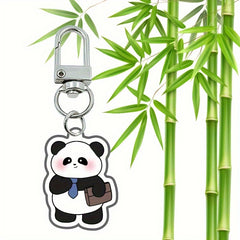 Chinese Style Panda Keychain Pendant Backpack