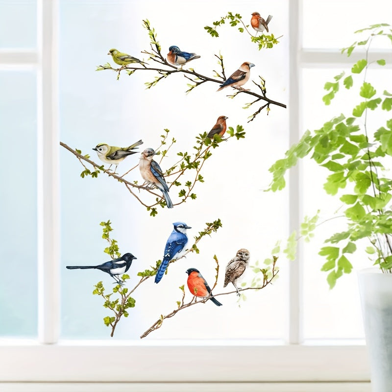 Branches & Birds Window Sticker - Reusable & Removable