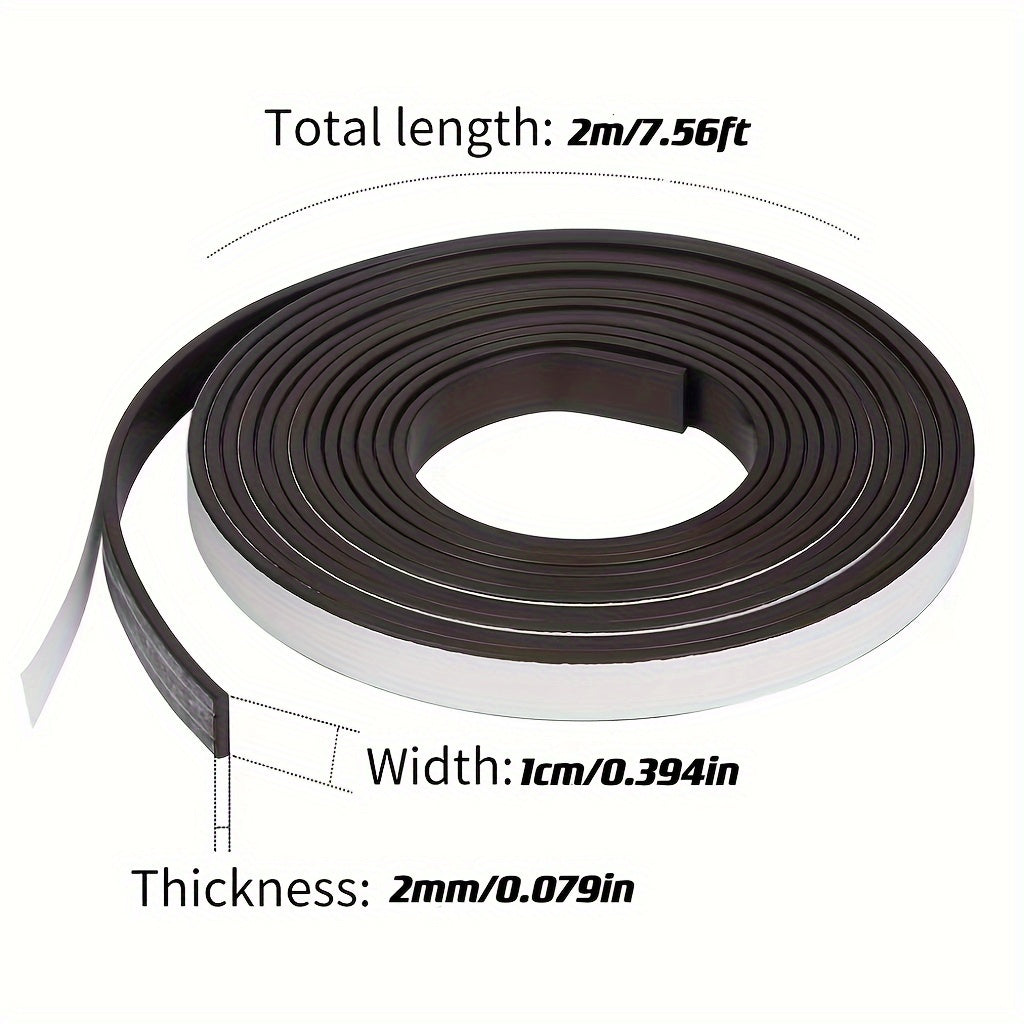 Flexible Magnetic Tape Roll Strong Adhesive Craft DIY Projects Whiteboards