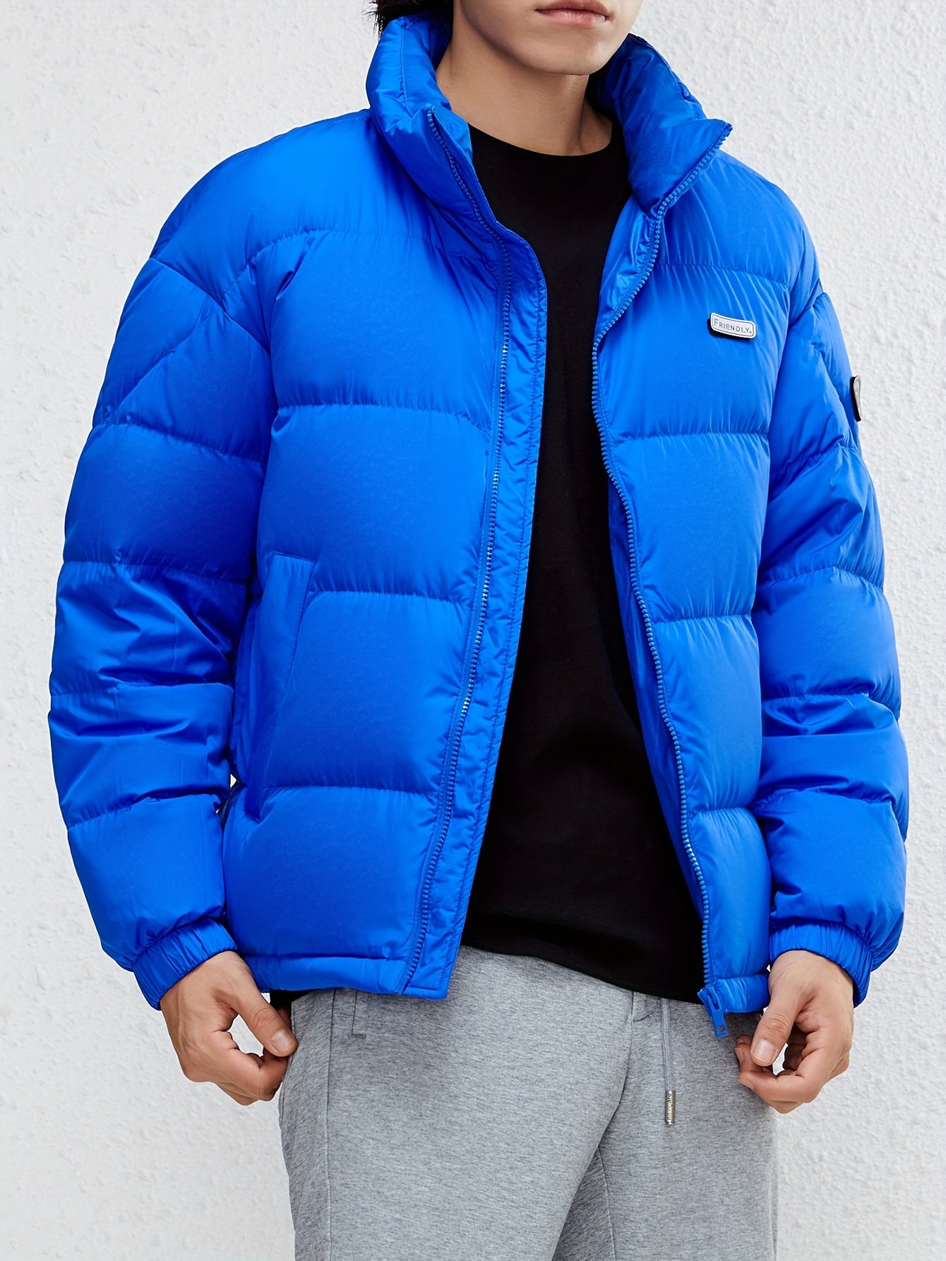 Men's Thick Stand Collar Jacket Winter Coat Warm Bread Coat