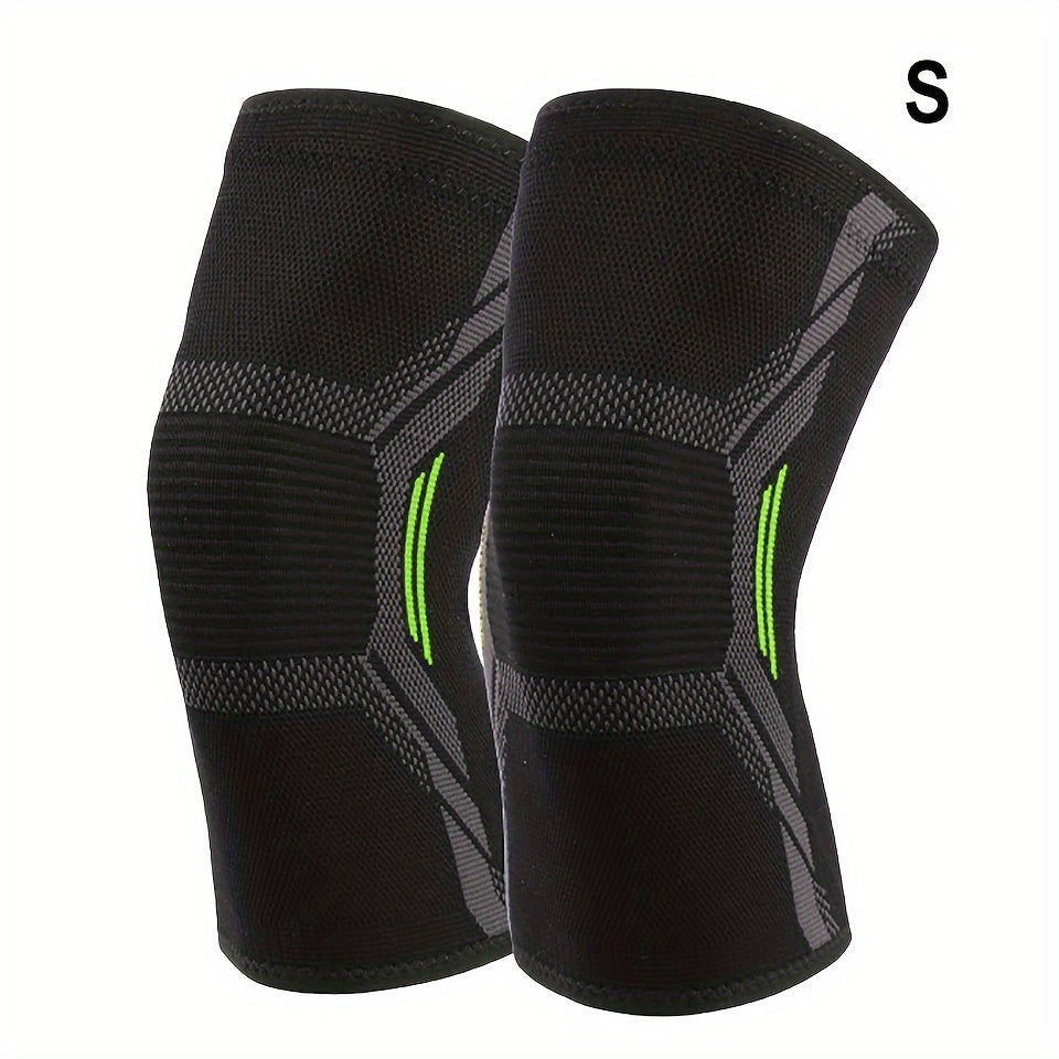 2pcs Knitted Running Knee Pads Leg Warmers Elastic Support