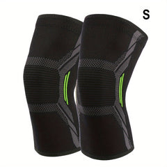 2pcs Knitted Running Knee Pads Leg Warmers Elastic Support