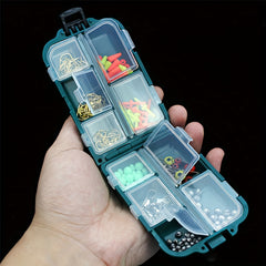 7 10 Grids Medicine Box Small Items Storage Container