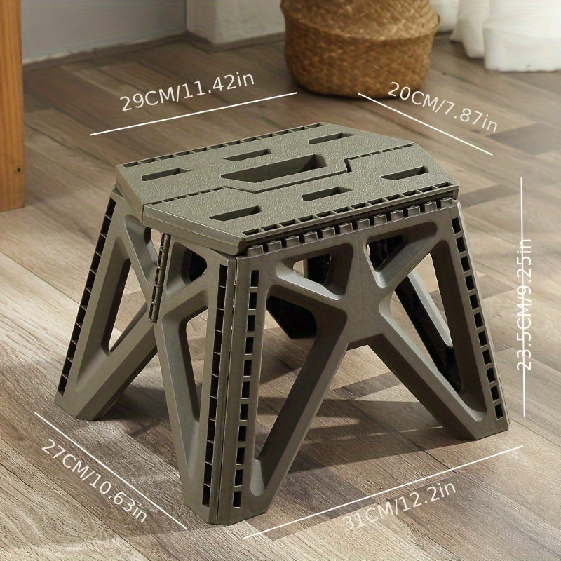Outdoor Portable Folding Stool Camping Plastic Stool Shoe Changing Fishing Stool