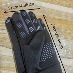 Men's Cycling Gloves Anti-Slip Sun Protection Finger Print Gloves