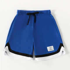 Boys Comfy Creative Shorts Stretch Quick-dry Drawstring Summer