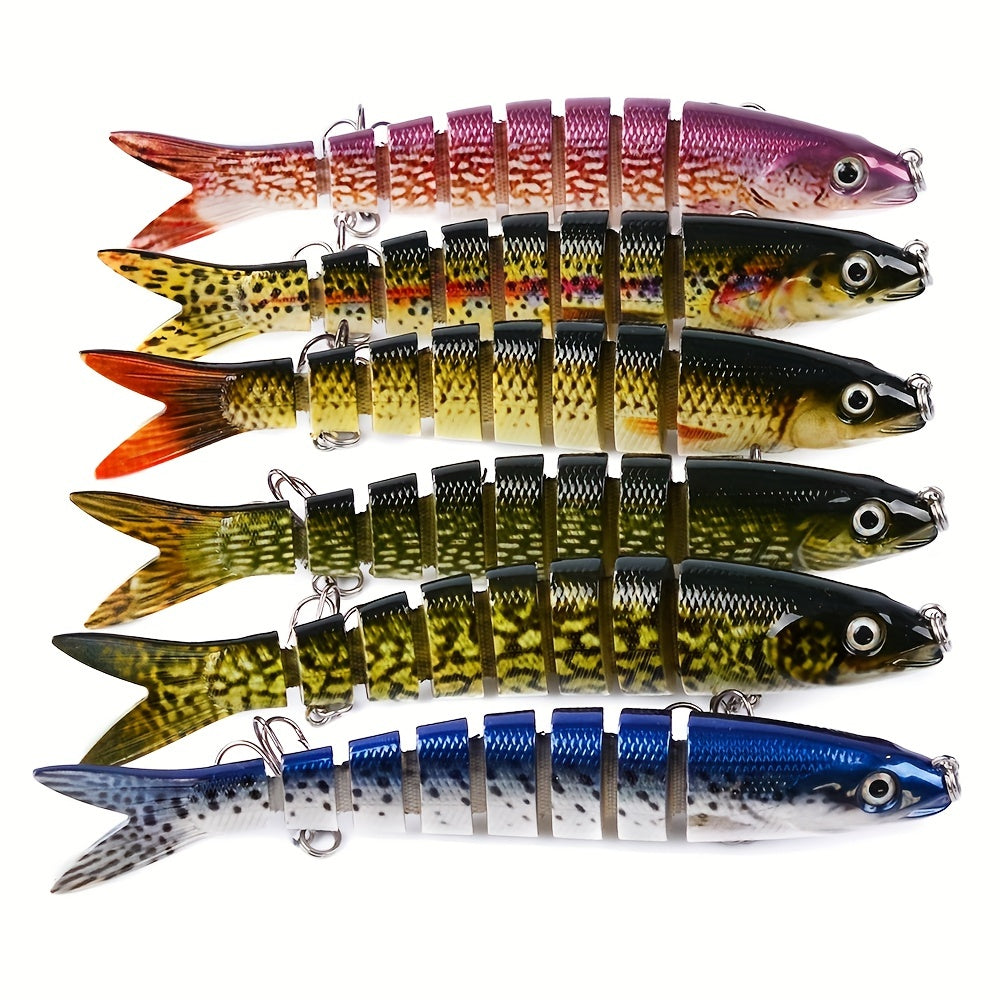 8 Segment Jointed Crankbait Swimbait Fishing Hard Bait Realistic Sinking Action