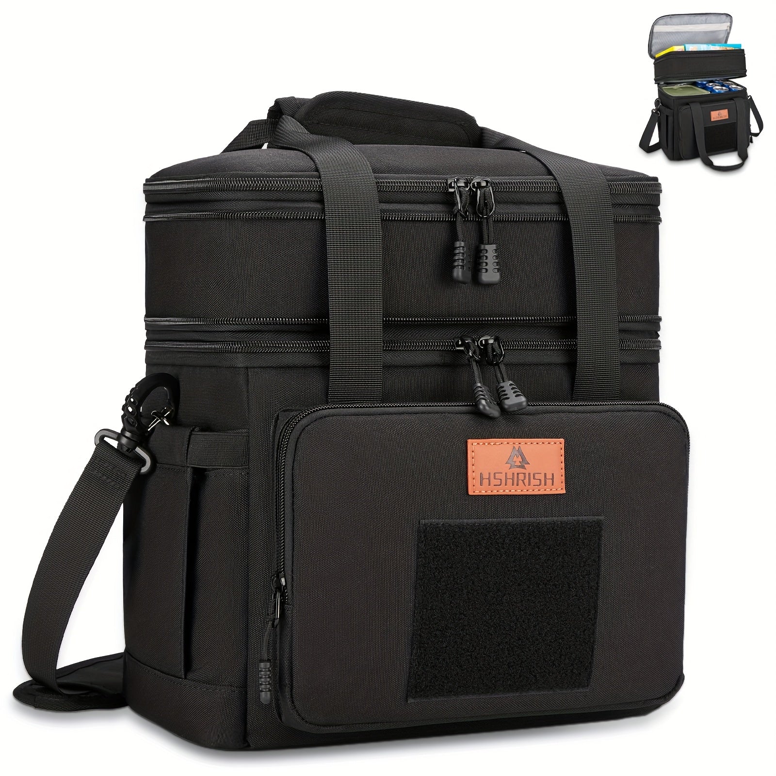 Large Capacity Insulated Leak Proof Lunch Bag with Multiple Compartments