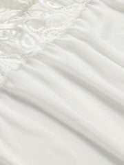 Floral Jacquard Lace V Neck Cami Dress