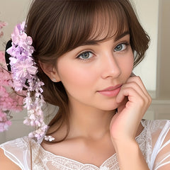Vintage Style Lily of the Valley Tassel Hair Clip