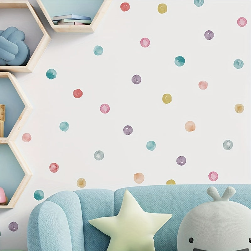 Watercolor Dots Removable Vinyl Wall Stickers 2/3pcs
