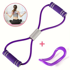 8-Shaped Yoga Resistance Rope & Yoga Ring Fitness Stretcher
