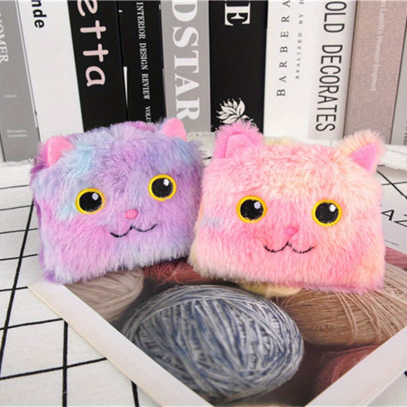 Cute Plush Kitten Coin Purse for Girls