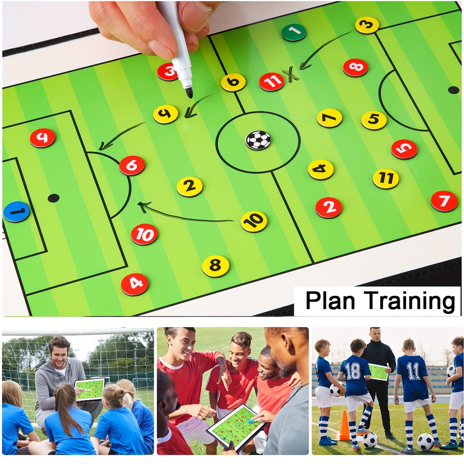 Soccer Coaching Board Magnetic Strategy Board