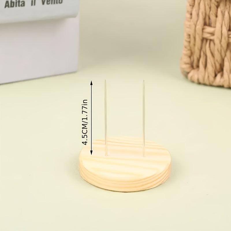 6pcs 2sets Wooden Doll Holder Toy Doll Display Stand